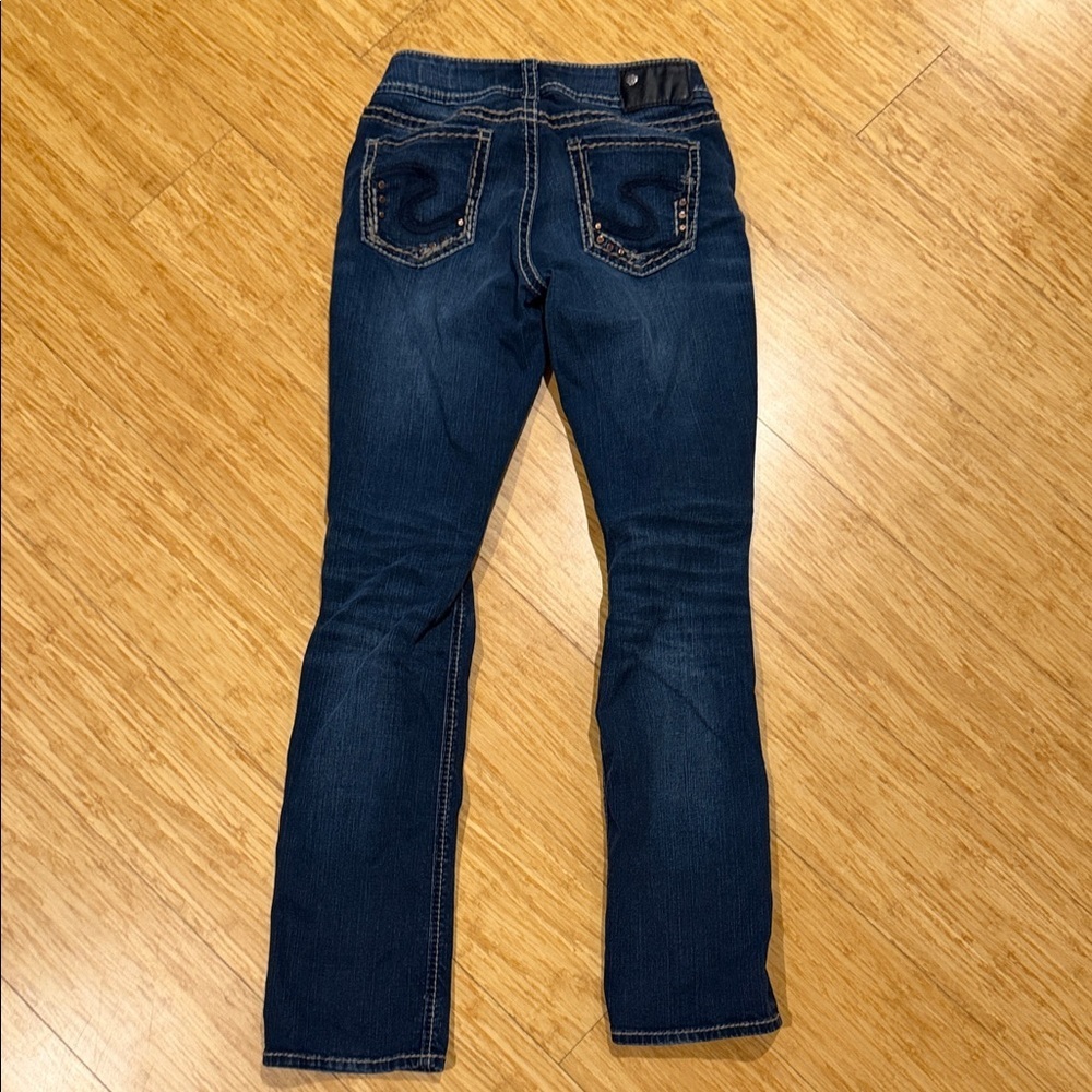 Silver Jeans Dark Blue Boot Cut Denim - Picture 4 of 6